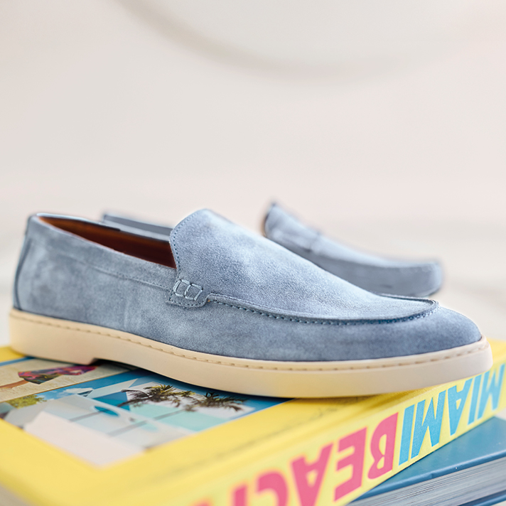 mocassins Creg nubuck ciel