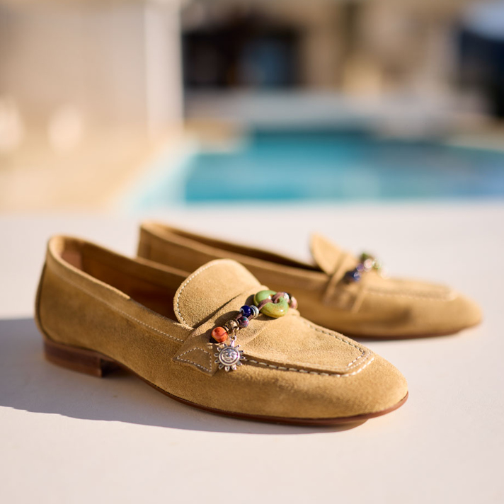 mocassins Pauline nubuck camel