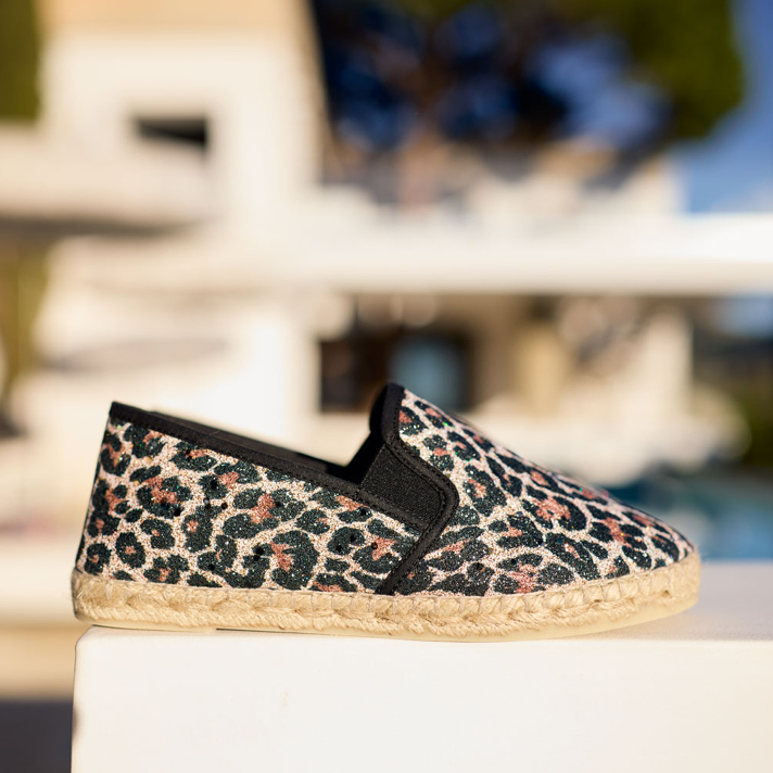 espadrilles Ariane léop glitter