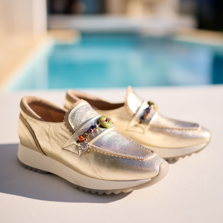 mocassins Morgane or