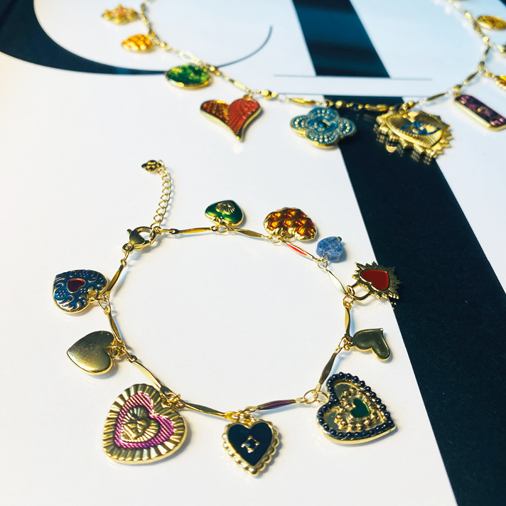 bracelet Leela doré multi pampilles