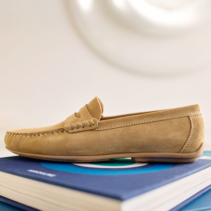 mocassins Cory nubuck beige