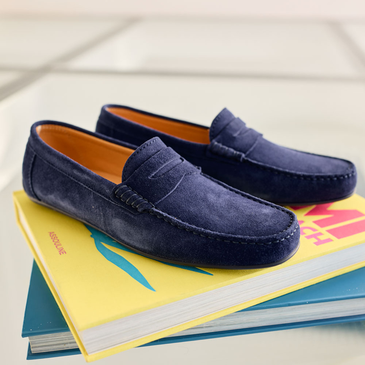 mocassins Cory nubuck marine