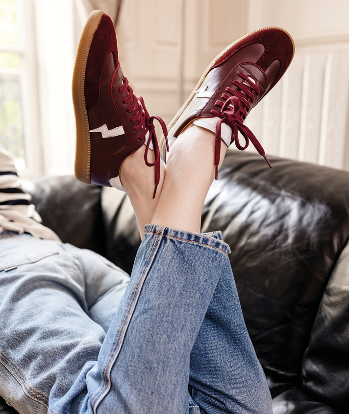 Baskets Amber Bordeaux