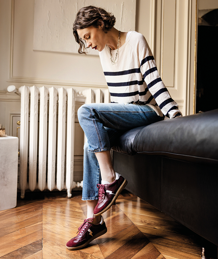Baskets Amber Bordeaux