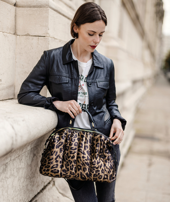 Sac Emily Léop Or