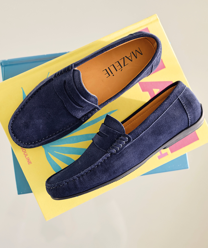 mocassins Cory nubuck marine