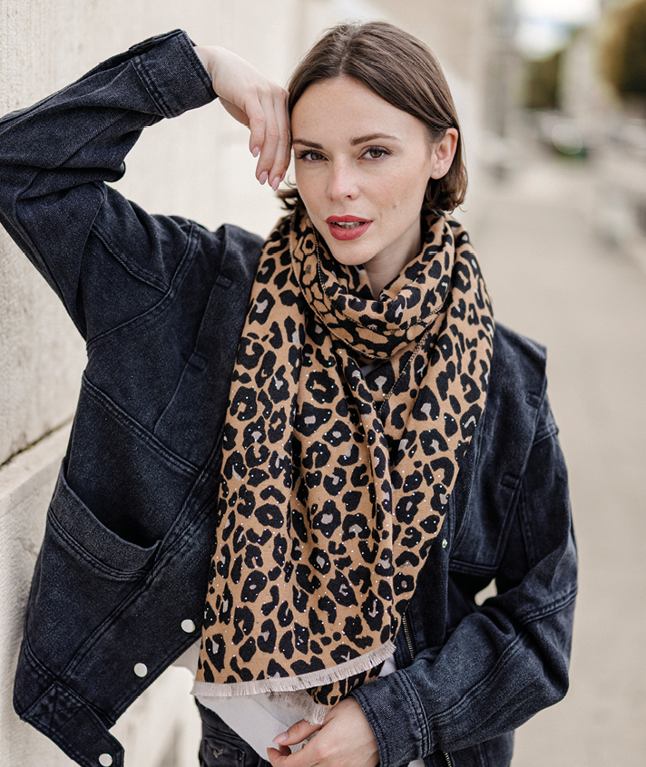 Foulard Vic camel
