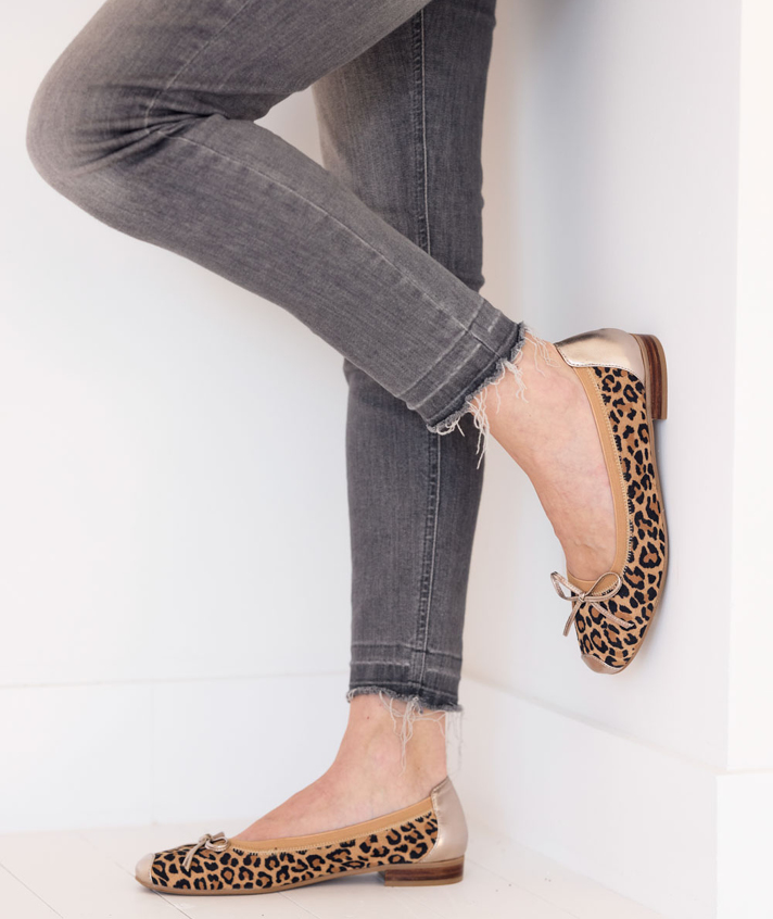 ballerines Mégane nubuck léop