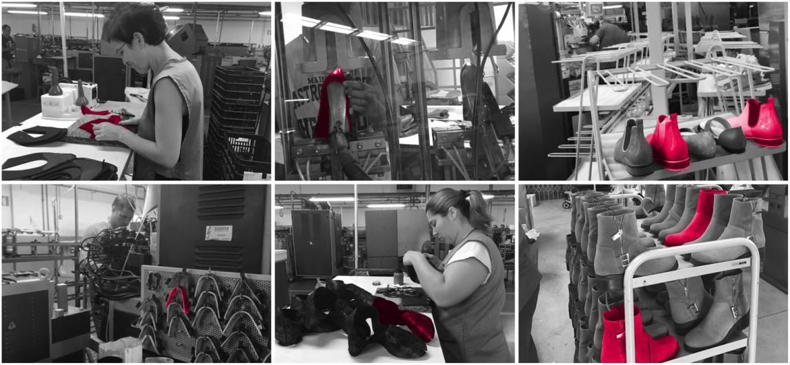 Atelier de fabrication artisanale des chaussures Mazélie
